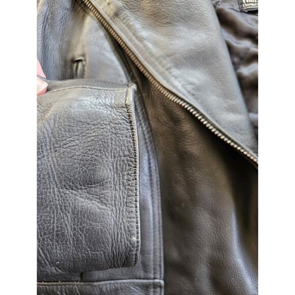 Daytona Joe Vintage Women’s Leather Motorcycle Jacket Size M Moto Rare - Picture 14 of 14
